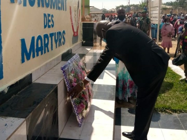 Ituri : 04 Janvier, le Vice-gouverneur fleurit la Place des Martyrs de l’indépendance