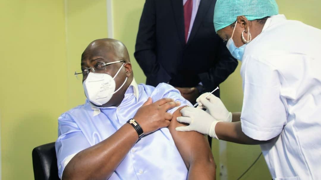 RDC-Covid-19 : Félix Tshisekedi et la première dame se font vacciner