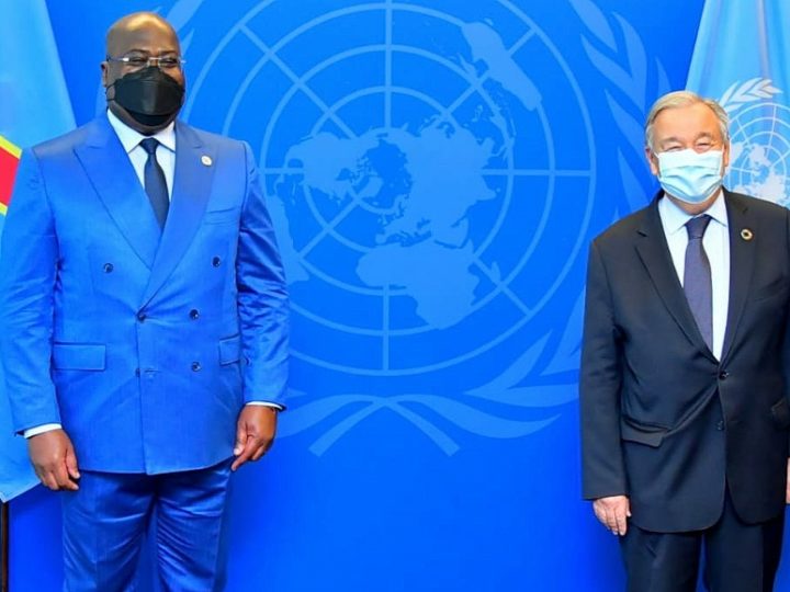 Félix Tshisekedi en tête-à-tête avec le Secrétaire général de l’ONU à New-York