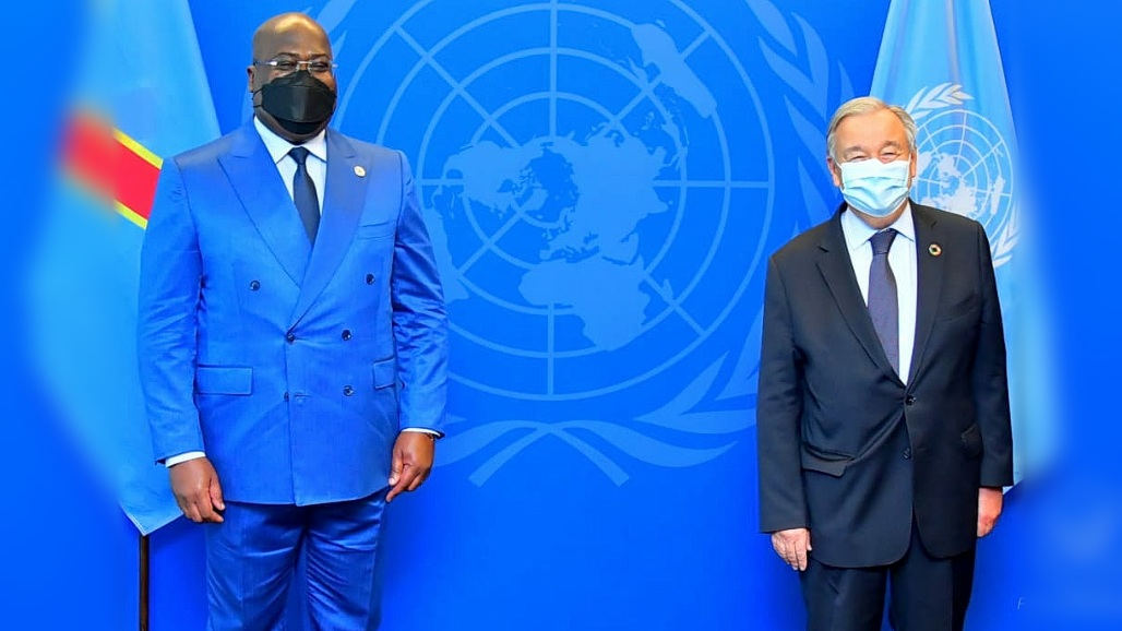 Félix Tshisekedi en tête-à-tête avec le Secrétaire général de l’ONU à New-York