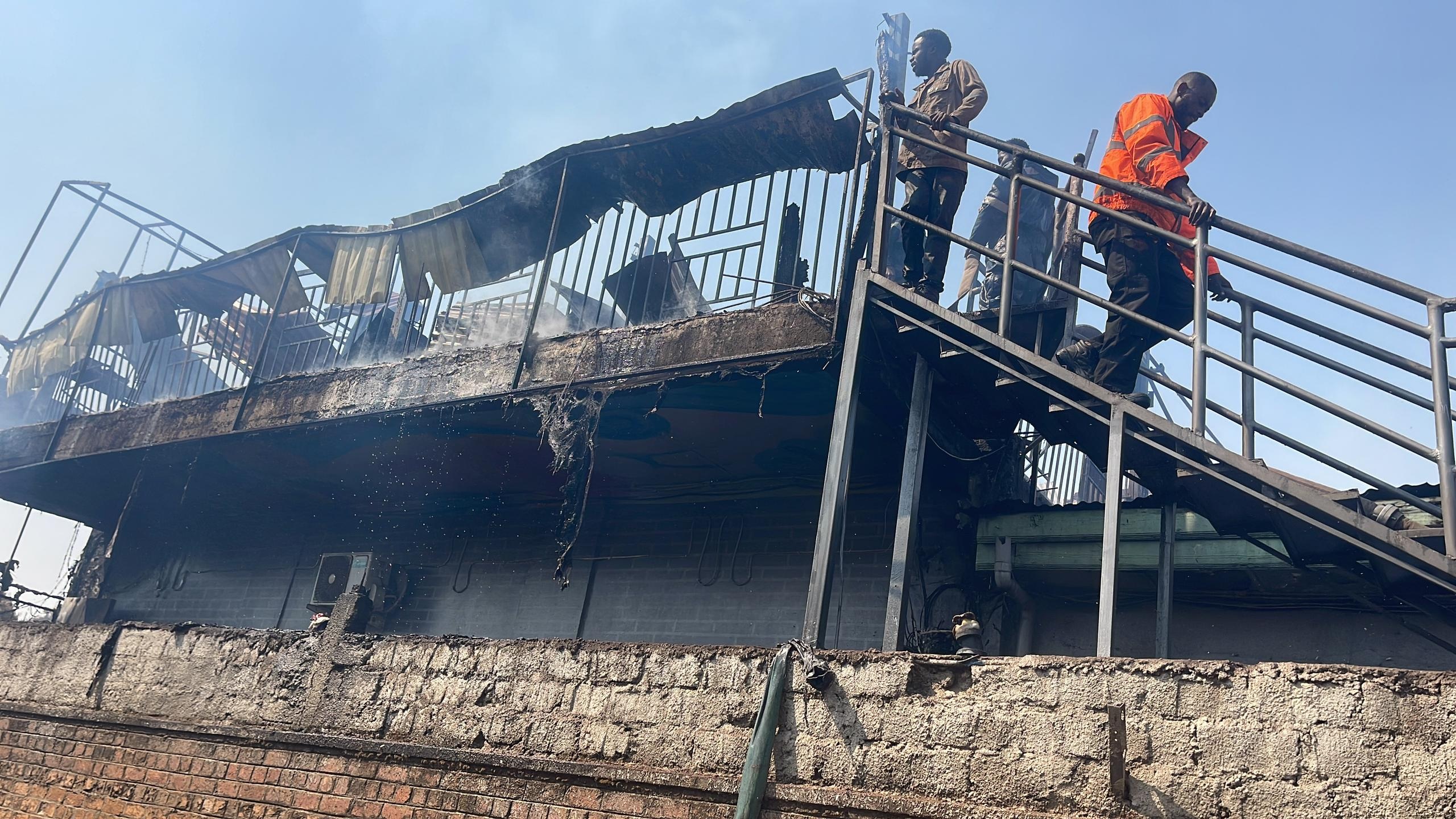 Lubumbashi :  Un supermarché et une boîte de nuit partis en fumée