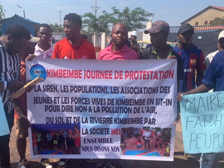 Lubumbashi: Le mouvement Syreine en sit-in contre la pollution de l’air