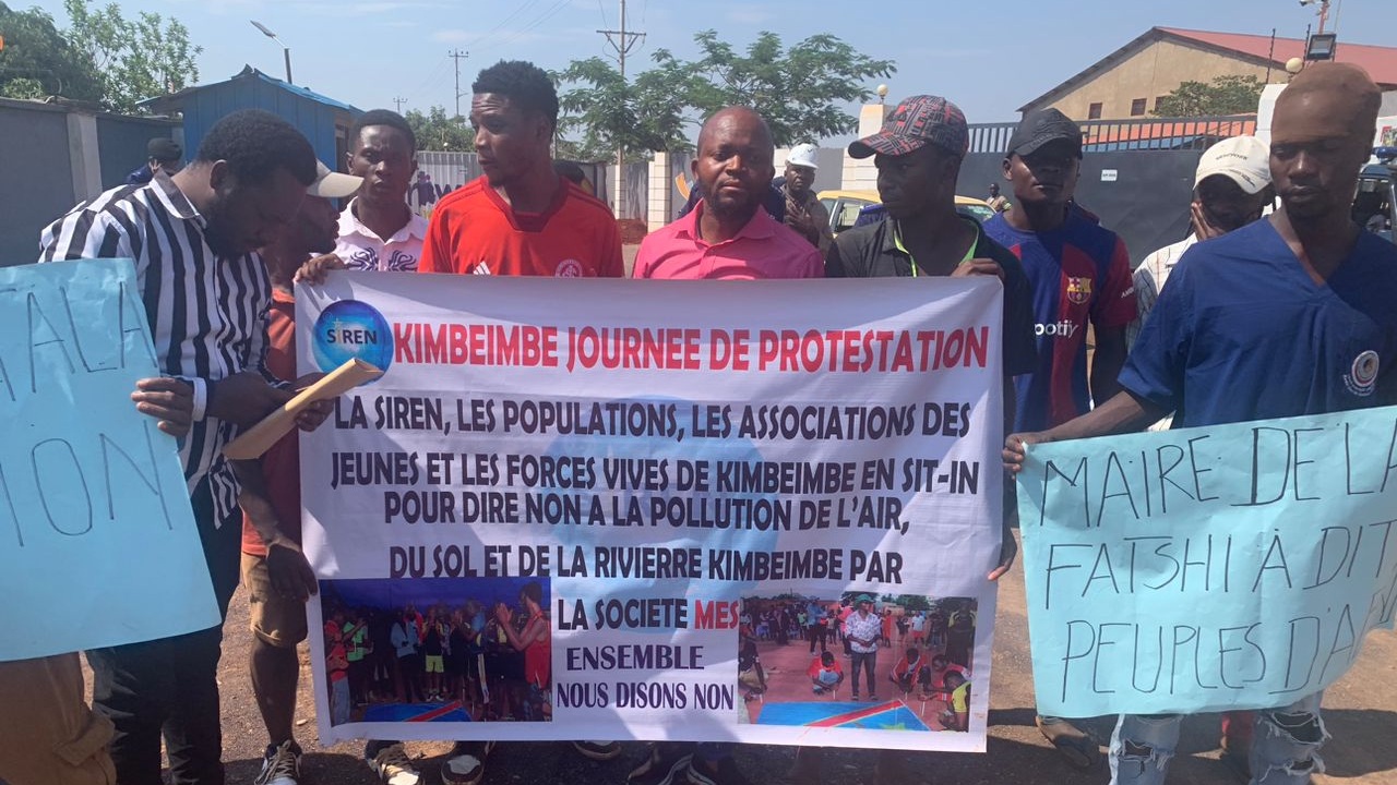 Lubumbashi: Le mouvement Syreine en sit-in contre la pollution de l’air