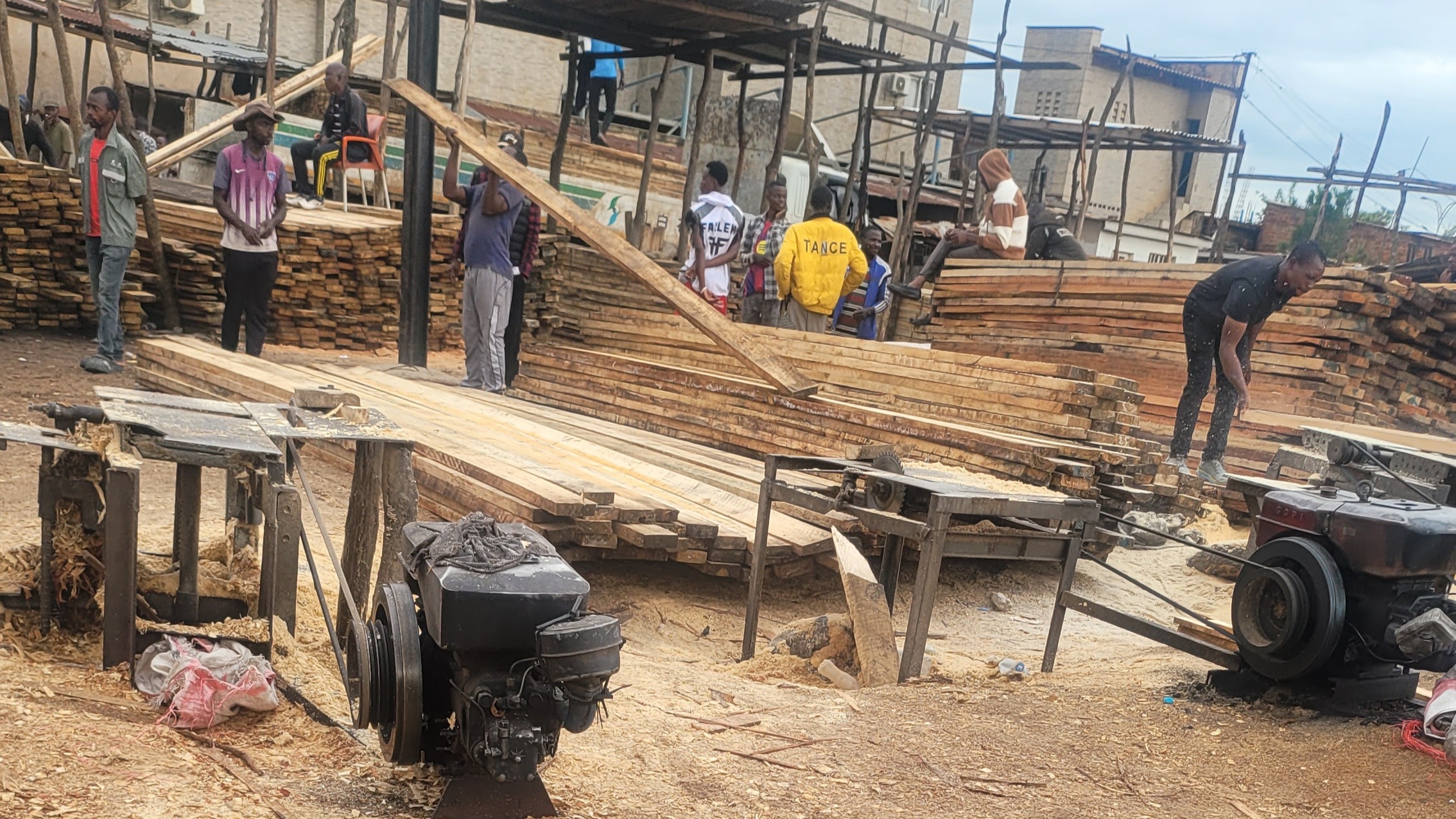 Lubumbashi : Le prix du plateau de bois bondit de 50 %, un coup dur pour le secteur de la construction