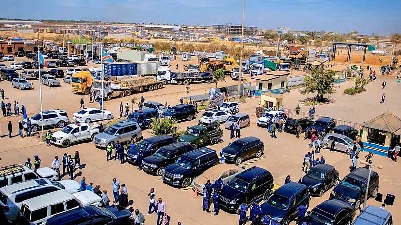 Haut-Katanga : Julien Paluku évalue la frontière de Kasumbalesa et annonce le déploiement du Régime commercial simplifié