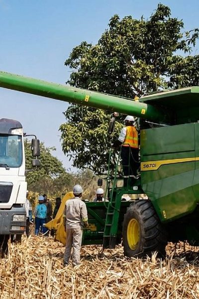 Lualaba : Le Secteur de Luilu à pas décidé vers l&rsquo;autosuffisance alimentaire par une récolte mécanisée du maïs à Lenge